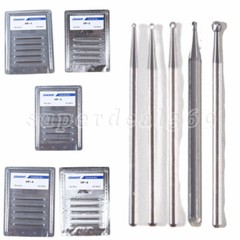 100Pcs Dental Carbide Burs Straight HP2.35mm Round For Low Speed Nose Cone OR