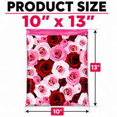 Roses Poly Mailers 10×13 Designer Shipping Bags Self Seal Boutique Mailers