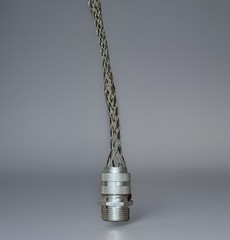 Hubbell Kellems Deluxe Cord Grip 1″ NPT Strain Relief Aluminum Mesh