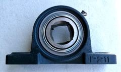 Premium 1-1/2″ Square Bore GW211PPB3 Disc Bearing 2-Bolt Pillow Block Flat Base