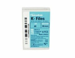 Kerr Sybron Endo Dental 30mm Stainless Steel K-files 6-file per box all size