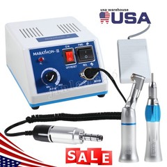 Micromotor eléctrico Marathon de laboratorio dental, pieza de mano de 35,000 rpm