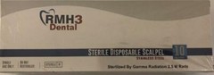RMH3 Sterile Disposable Scalpel Stainless Steel 10 Blades/box Size 15