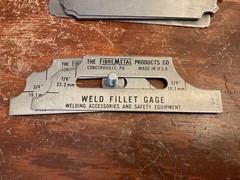 The Fibre Metal Products Co Weld Fillet Gage 7pc Welding Gauge – Made in USA