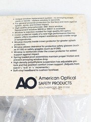 Vintage AO Tuffmaster Safety Face Shield Economy 3M Headgear Complete PPE