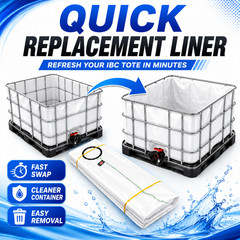 IBC Tote Liner Bag for Bulk Container Replacement Inner Bag Liquid Storage Liner