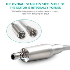 Dental LED Brushless Electric Micro Motor Internal Spray 3 Mode 4H 1:1/1:5/16:1