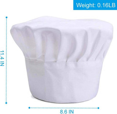 Chef Hat, Adult Premium Adjustable Elastic Baker Kitchen Cooking Chef Cap…