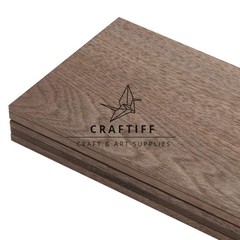 Walnut Wood Sheets Thin Lumber, Black Dark Unfinished Board for dark brown