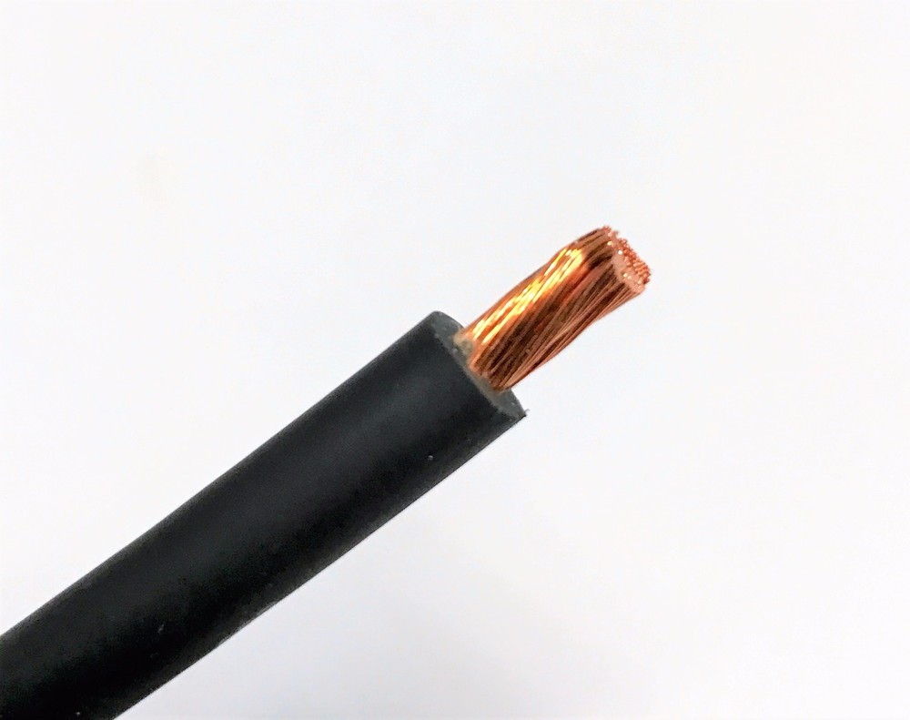 25′ FT 8 AWG GAUGE WELDING & BATTERY CABLE BLACK USA COPPER