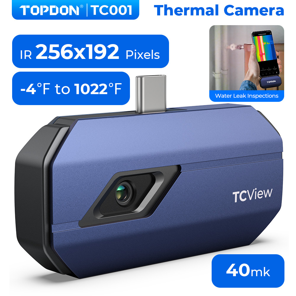 TOPDON TC001 Android Thermal Camera IR 256×192 pixels Wide Applications 40mk
