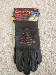 Tillman 44 Black Onyx TIG Top Grain Kidskin Leather Welding Gloves (Small)
