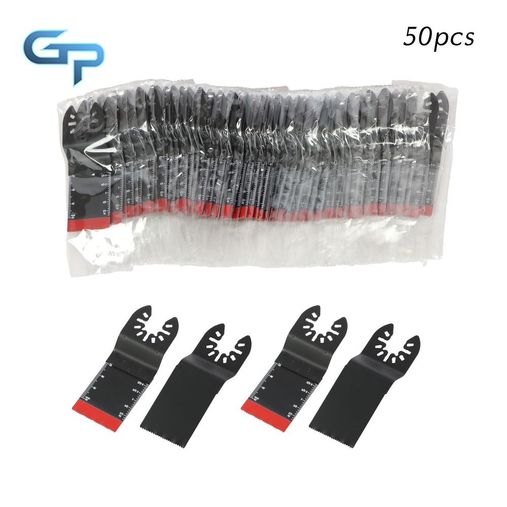 50 PCS Bi-Metal Multi Tool Blades 34MM Oscillating Saw Blades for Wood Plastic