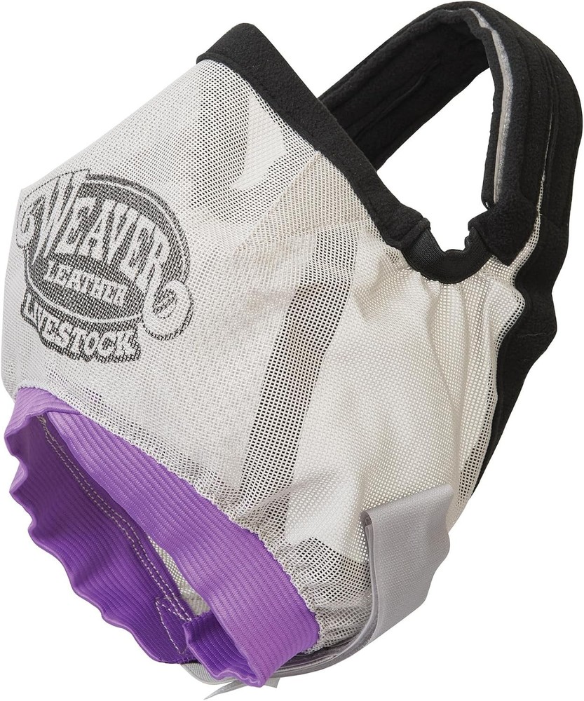 Weaver Leather Weaver Livestock Cattle Fly Mask Adjustable Mesh-Covered Cow