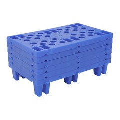 Blue Pp Pallet 50*30*10cm Pallet Free Standing Anti-slip particle Floor Pallet