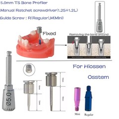 Implant Bone Profiler Screw Drivers Osstem Dental Torque Wrench Tool For Hiossen