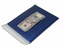 Midnight Metallic Blue Bubble Mailers 8×12, 6×10, 4×8, Assorted Shipping Pack