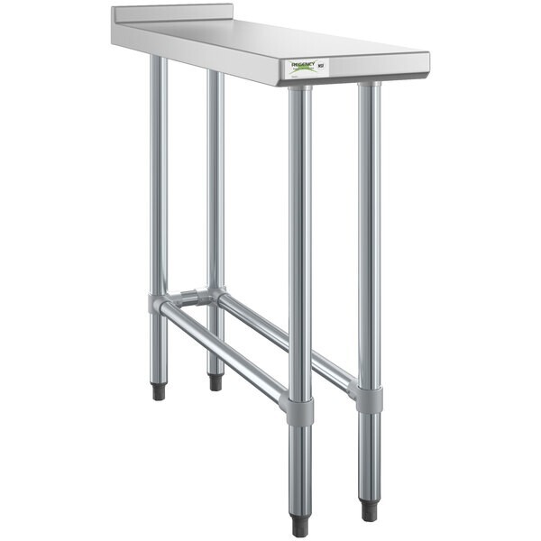 36″W x 12″L Stainless Steel Restaurant Equipment Filler Table with Open Base