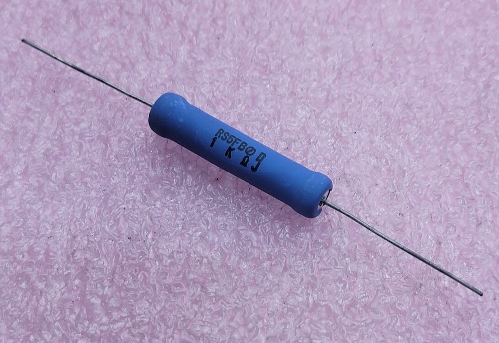 Lot of 10 – NOBLE – RS5FB/1K – Metal Oxide Resistor 1K Ohm, 5 Watt, 5% 1000 Ohm