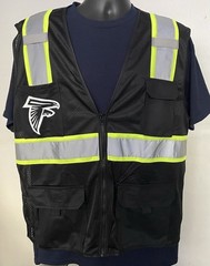 SAFETY WORK VEST PPE 🏈🦺ATLANTA FALCONS W/REFLECTIVE LOGO SIZE L/XL/2X-4XL