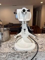 Hobart N50 Commercial Mixer WHITE Counter Top 5 Quart 3 Speed +Bowl+paddle WORKS