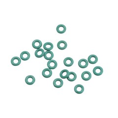 Fluorinated Rubber O-Rings, 4X2X1mm Width, Sealing Ring, Green, 20pcs