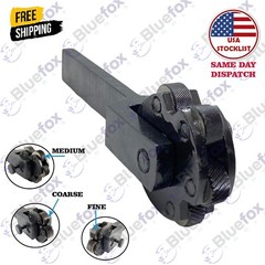 6 Knurls Lathe Knurling Tool Holder Rotating Head Multi Knurl Coarse 5″