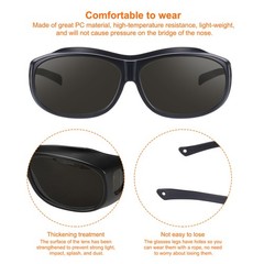 Welding Glasses IR Shade 5 CE Certified Protective Glasses Wrap-Around Lens