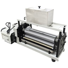 110V Double-sided Gluing Machine 15.35IN Glue Coating Machine with Steel Roller