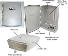 Waterproof WiFi Indoor Outdoor Weatherproof Enclosure Box W/ 120 VAC Power Panel