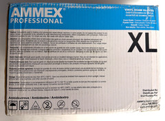 [NEW] (VPF68100) AMMEX Professional Vinyl Exam Gloves, Powder-Free, Clear, XL