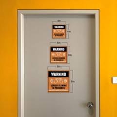 Square Plus Warning Serious Gaming In Progress Unauthorized Humans Will Be…