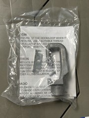 Hubbell HOOKLOOP Heavy Duty Fixture Mounting Hook 3/4” MNPT Aluminum New