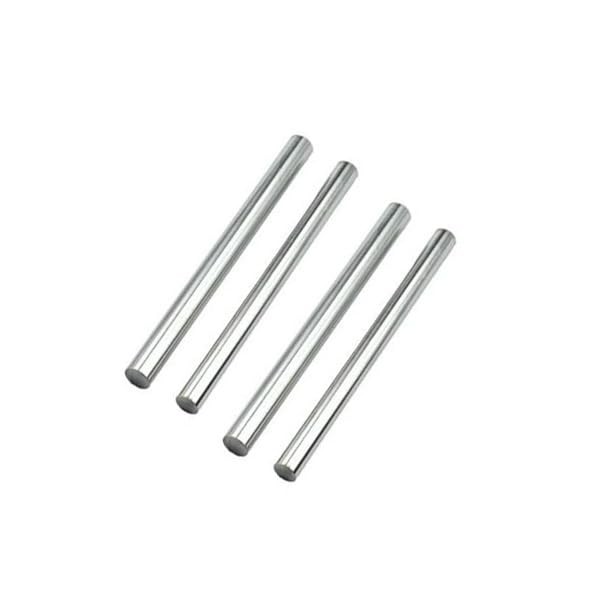 BBYPP 4PCS Pure Zinc Rod 100mm x 10mm, High X Silver
