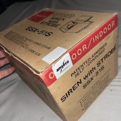 Amseco Armored Self-Contained Siren SSX-51S New In Box NOS – Amber