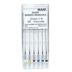 Mani Short Barbed Broaches for Efficiently remove debris and pulp tissue FREE SH