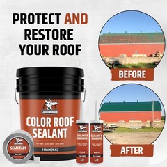 Color Roof Sealant – Flat & Metal, Medium Brown, 1 Gallon | Elastomeric Roof …