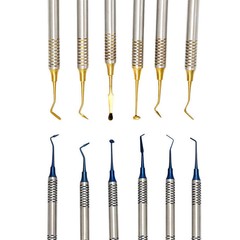 6pcs/set Dental Composite Resin Filling Spatula Repair Restorative Instruments