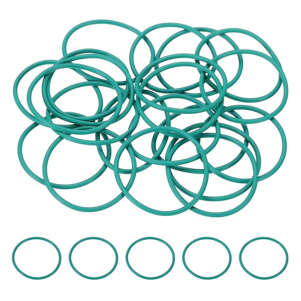 20Pcs AS-026 Fluorine Rubber O-Ring, 1-1/4″ ID, 1-3/8″ OD, 1/16″ Width, Green