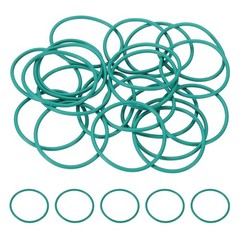 20Pcs AS-026 Fluorine Rubber O-Ring, 1-1/4″ ID, 1-3/8″ OD, 1/16″ Width, Green