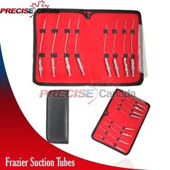 8pcs FRAZIER Suction Tube 5,6,7,8,9,10,11,12 Fr Dental Surgical ENT In Case Kit
