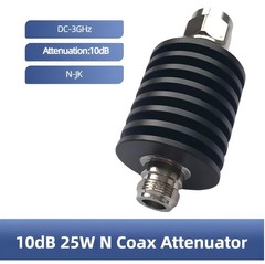 BECEN Bi-directional 10db 25W N Attenuator, 25 Watt 50 Ohm Attenuator DC to 3…