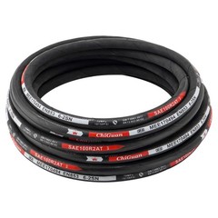 33FT 1/4″ Hydraulic Hose w/ 16 Fittings (JIC Female & NPTF Male & JIC Female 90°