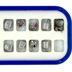 10 kits dental orthodontic mental bracket mini MBT 0.022 345 with hook 20pcs/kit