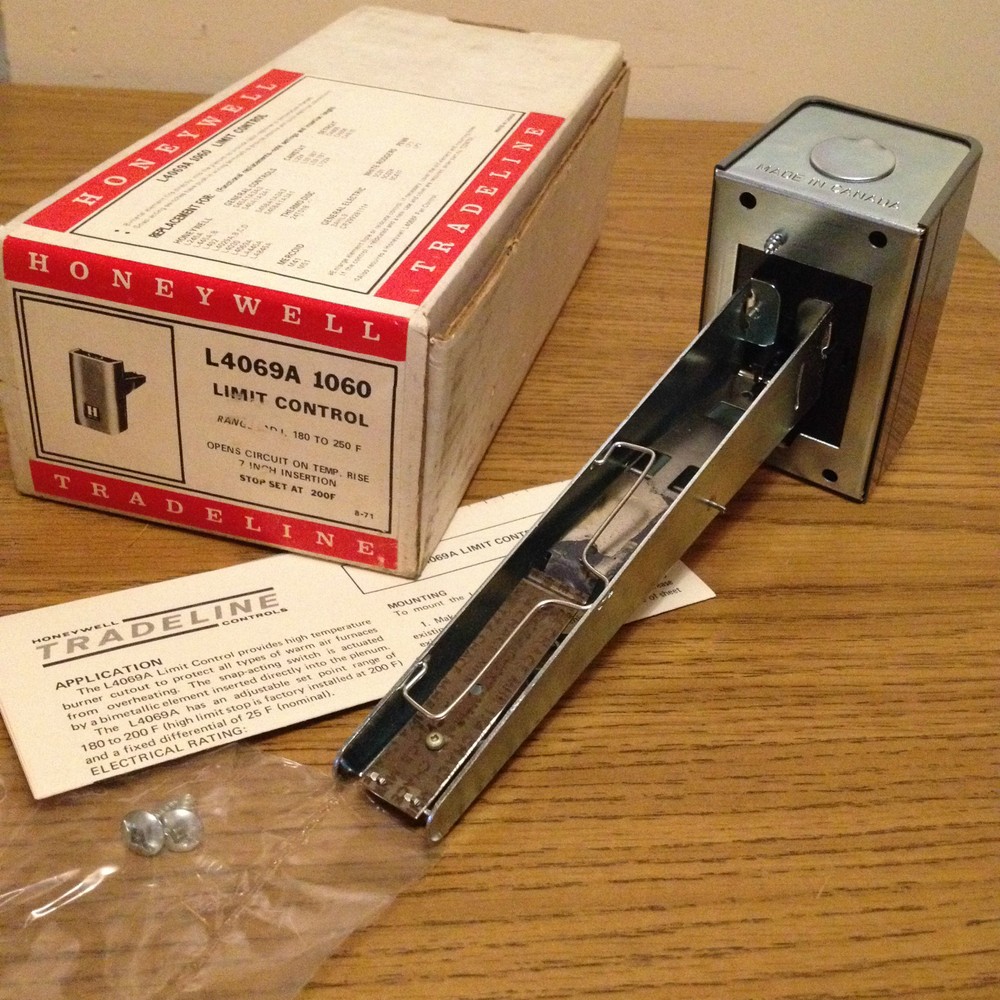 HONEYWELL TRADELINE L4069A 1060 180/250F LIMIT CONTROL (NEW)