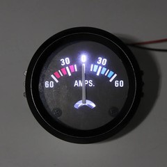 New 12V 2″ 52MM 60-0-60 AMP Ammeter Gauge Meter with LED Backlight Mount bracket