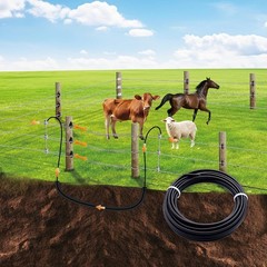 Electric Fence Wire Double Insulated Underground Hard Cable – 16Gauge, 36ft – Ga