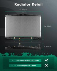 Scitoo Radiator Compatible 2010 2011 2012 2013 2014 2015 For Lexus Rx350 Cu13117