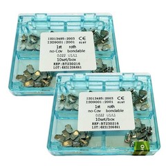 10Sets/box Dental Orthodontic Buccal Tubes 1st Molar Roth 0.022 Bondable Mesh