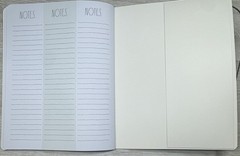 RAE DUNN 2026 2027 Monthly Calendar Planner STRIPED Blue 2027 Size 9.75 X 7.5″